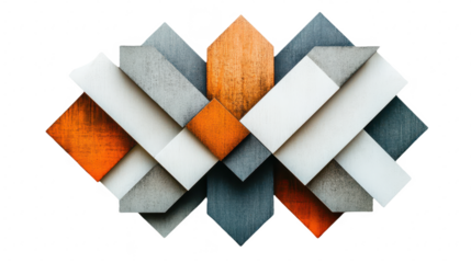 Abstract Geometric Pattern: A Modern Design with Interlocking Shapes and Textures for Creative Backgrounds and Decorative Elements, Stylish Art Composition