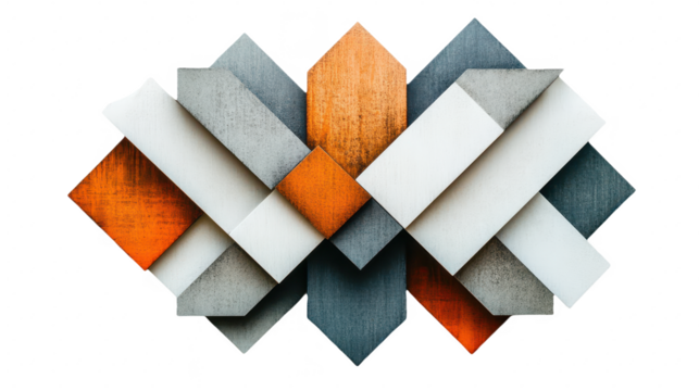 Abstract Geometric Pattern: A Modern Design with Interlocking Shapes and Textures for Creative Backgrounds and Decorative Elements, Stylish Art Composition