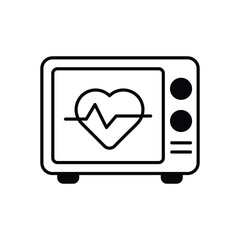 Cardiogram vector icon 