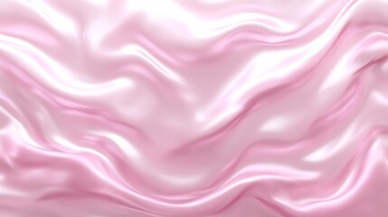 Fototapeta premium Beautiful pink silky fabric gently flowing in a soft movement