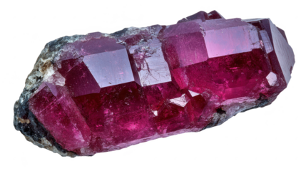 Exquisite Ruby Crystal: A Gemstone of Geological Wonder and Natural Beauty, Showcasing its Unique Formation, Texture, and Structure