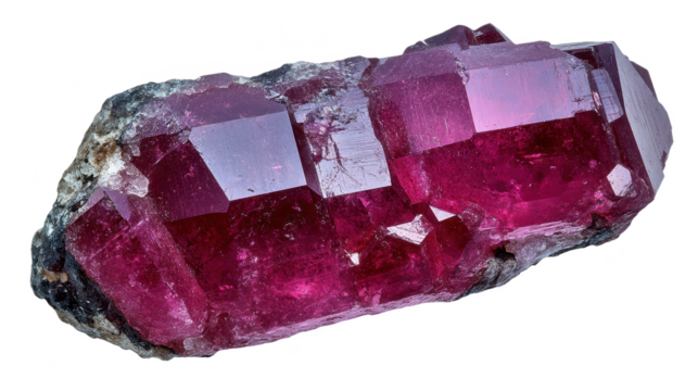 Exquisite Ruby Crystal: A Gemstone of Geological Wonder and Natural Beauty, Showcasing its Unique Formation, Texture, and Structure