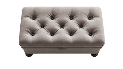 Elegant Tufted Ottoman: A Classic Upholstered Footstool for Luxurious Home Decor, Stylish Furniture for Comfortable Living Room & Interior Design