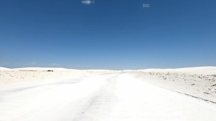 New Mexico Driving 0215 White Sands