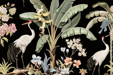 seamless pattern with birds