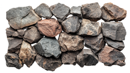 A Symphony of Stones: A Captivating Rock Wall Texture for Nature-Inspired Designs and Rugged Backgrounds, Perfect for Outdoor and Geological Themes