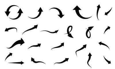 arrow icon set. Arrow collection. Simple  Vector illustration