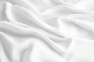 Obraz premium High-Resolution White Linen Canvas Background – Flat Lay, Top View Texture for Minimalist Design and Creative Projects