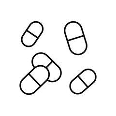 Pills vector icon 