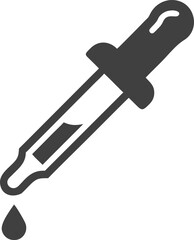 Pipette dropper icon on white background. Vector