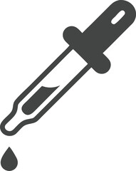 Pipette dropper icon on white background. Vector