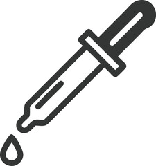 Pipette dropper icon on white background. Vector