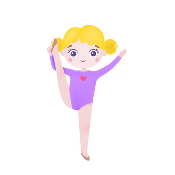 Little gymnast kid