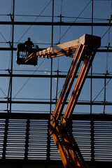 Fototapeta premium construction site with crane