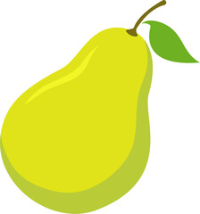vector illustration of an pear fruit