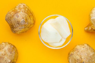 Mexican turnip or jicama or yam bean