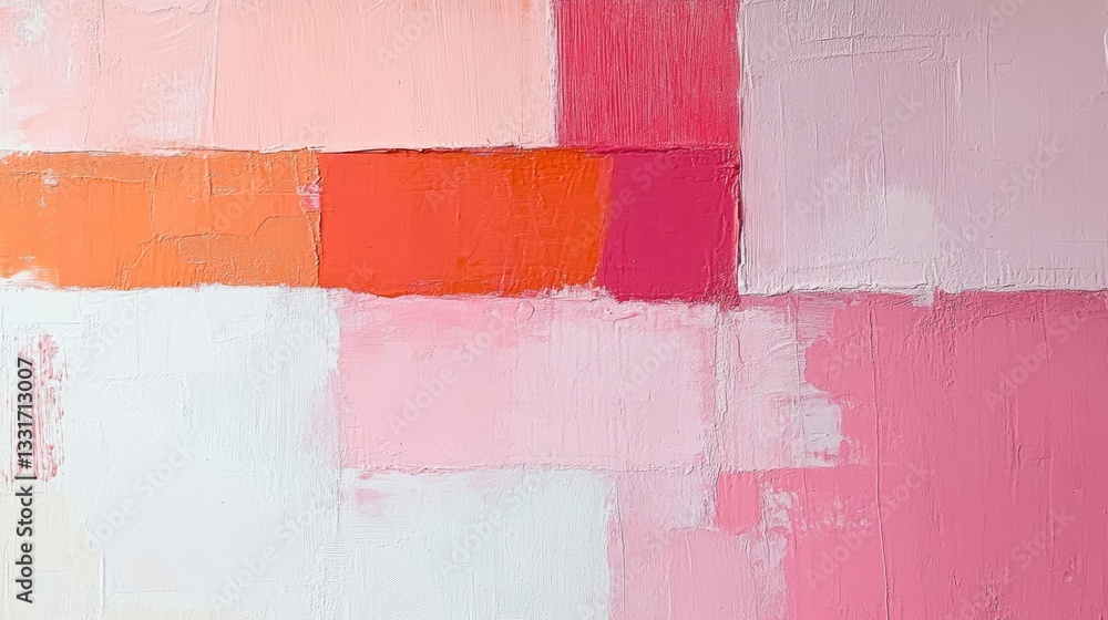 Aufkleber abstract painting of rectangular shapes using various shades of color