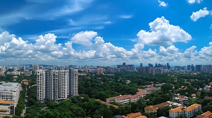 Obraz premium Kuala Lumpur Skyline A Breathtaking Panoramic Aerial View