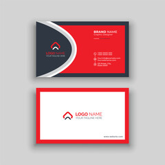 Black and Red Business card design template