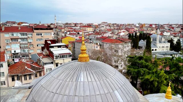 Cinematic Hirka-i Sharif Mosque drone fatih istanbul