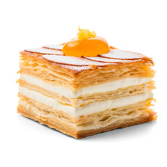 Mille-Feuille Pastry with Apricot Jam and Lemon Twist