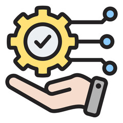 Planning Flat Outline Icon