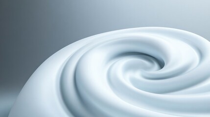 Swirling patterns create sense of fluidity and motion in soft wh