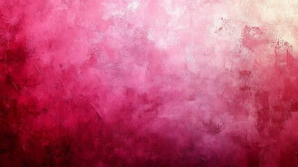 Abstract background with textured pink and red gradient surface blending hues