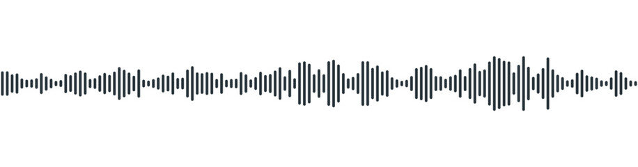 podcast sound waveform pattern for radio audio, music player, video editor, voise message in social media chats, voice assistant, recorder. vector