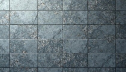 Naklejka premium Modern grey geometric tiles, high gloss finish, high gloss, texture