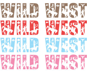 Rustic Western Text Sublimation Clipart Vector Illustration – Vintage Cowboy Typography Design, Rodeo Lettering, Wild West Font Art, Retro Western Aesthetic for T-Shirts, Mugs, Prints, and Digital Dow