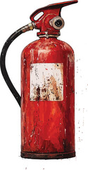 Obraz premium fire extinguisher isolated on white