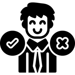 Decision Making Icon Vector Element