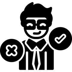 Decision Making Icon Vector Element