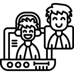 Customer Service Icon Vector Element