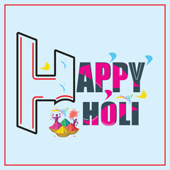 happy holi poster design 