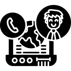 Customer Service Icon Vector Element