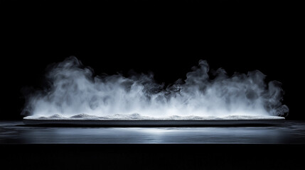 Steam rising in abstract form, evoking mystery and simplicity.