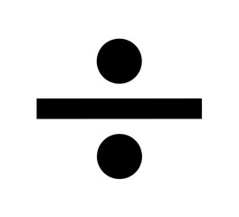 vector divide symbol with trendy design