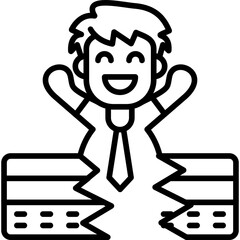 No Debt Icon Vector Element
