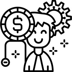 Goals Icon Vector Element