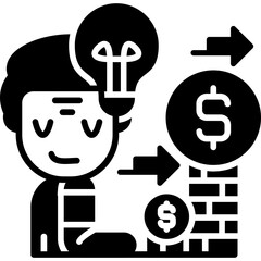 Millionaire Icon Vector Element