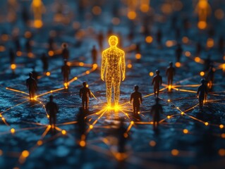 Individuality and Uniqueness in Leadership Distinction of a Glowing Figure Among Dark Humanoids