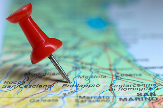 Predappio, Italy pin on map