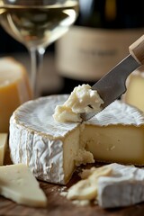 Cheese Knife and Creamy Brie Delight