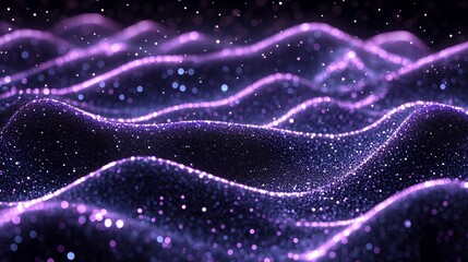 fluid marble texture with shiny silver and fuchsia