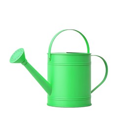 A Cheerful Lime Green Watering Can Ready To Nurture New Life And Vibrant Gardens, Against A Clean White Backdrop