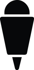 ice cream cone icons silhouette vector illustration