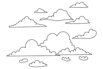 Cloud Simple illustration of car vector continuous single line art
