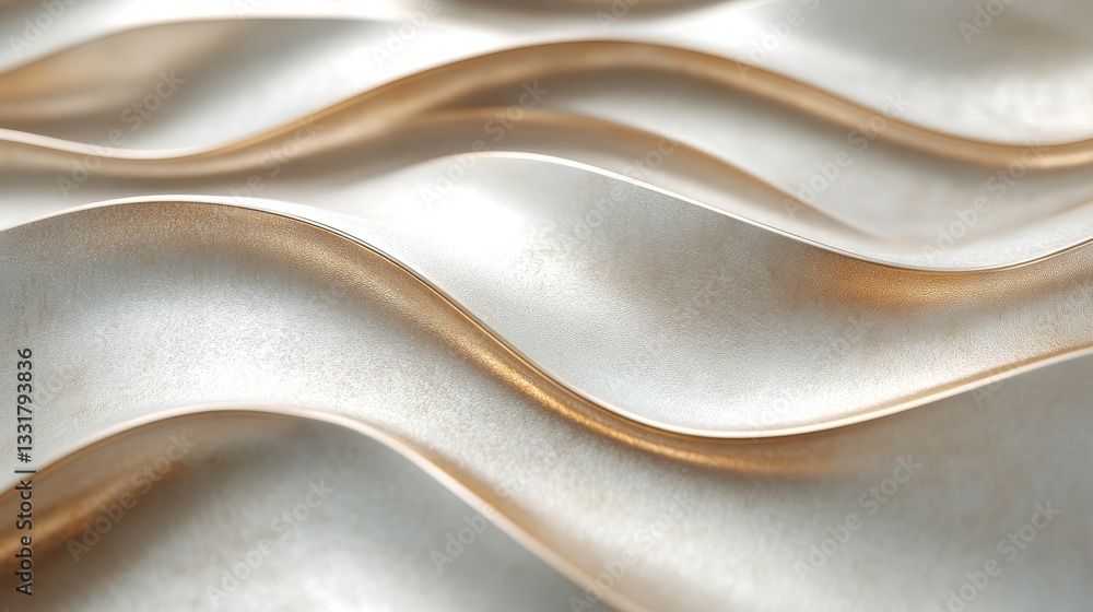 Poster subtle flowing abstract design featuring wavy and textured surfaces